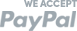We accept PayPal