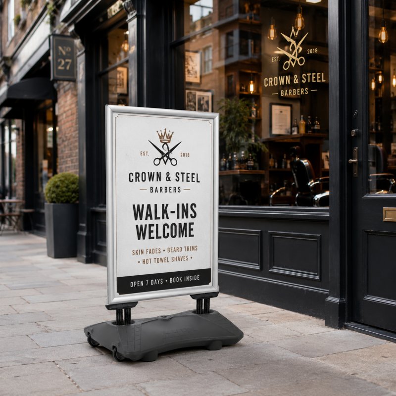 Outdoor Pavement Sign Consul