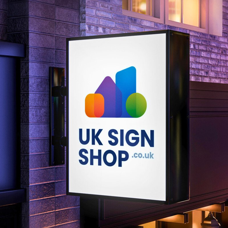 Projecting LED Rectangle Sign | Illuminated LED Signs | UK Sign Shop