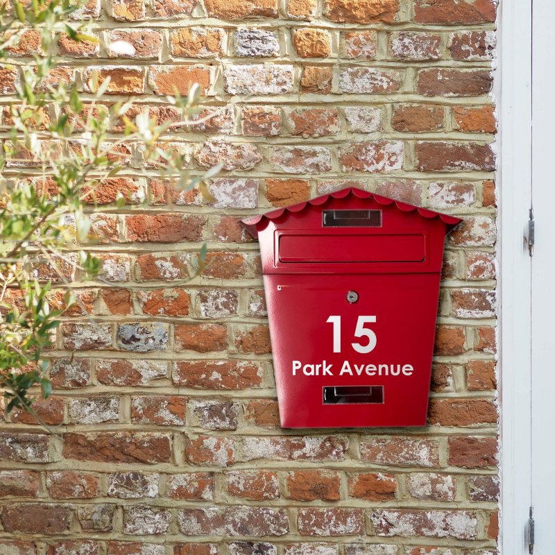 Personalised Red Letterbox