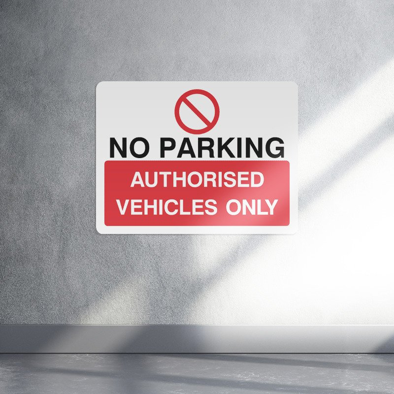 No parking authorised vehicles only parking