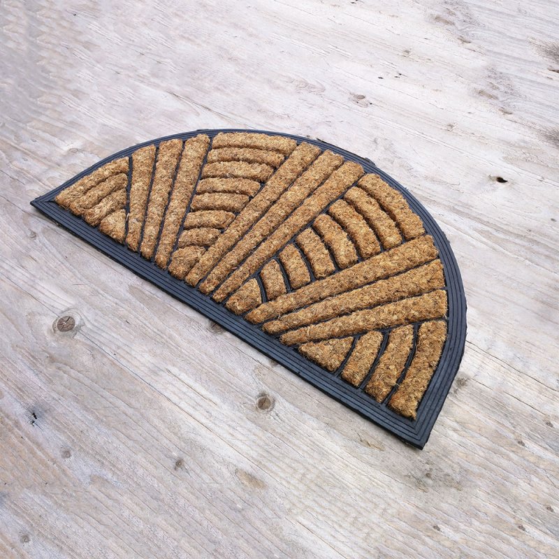Coir and Rubber Semi Circular Door Mat