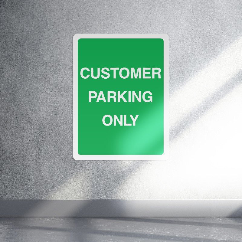 customer parking only portrait