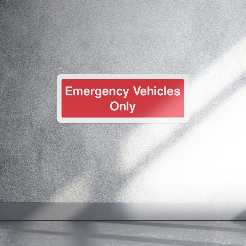 Emergency vehicles only landscape