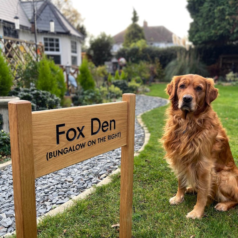 SAVE On Solid Oak Wooden House Signs | FREE Personalisation