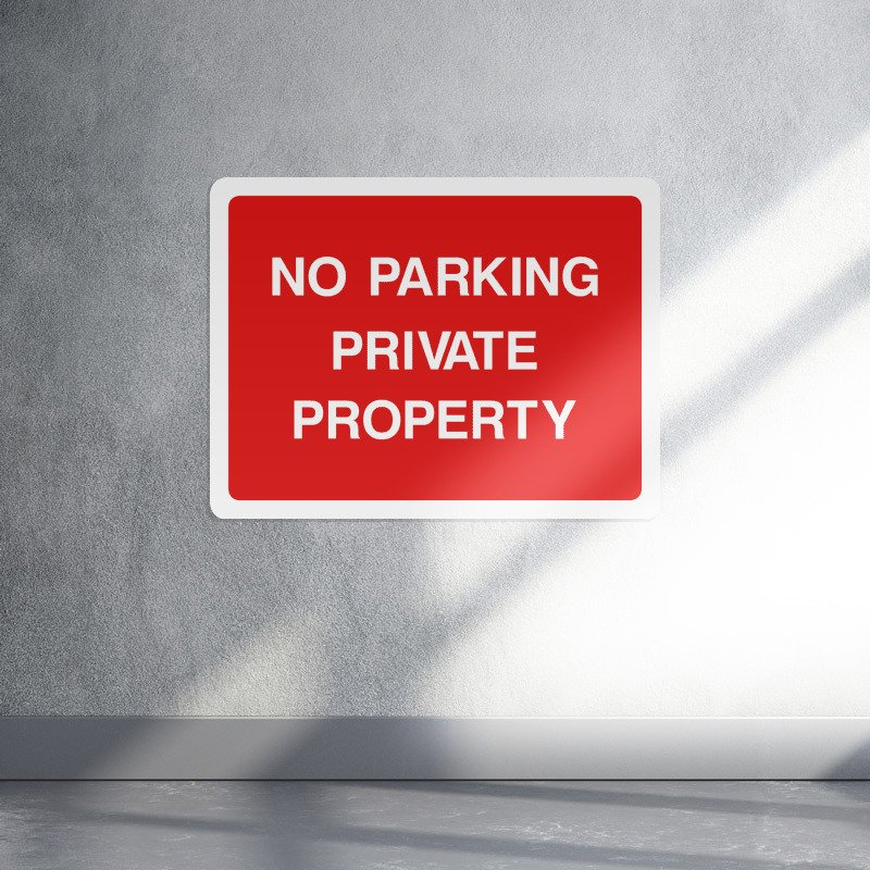 No parking private property landscape