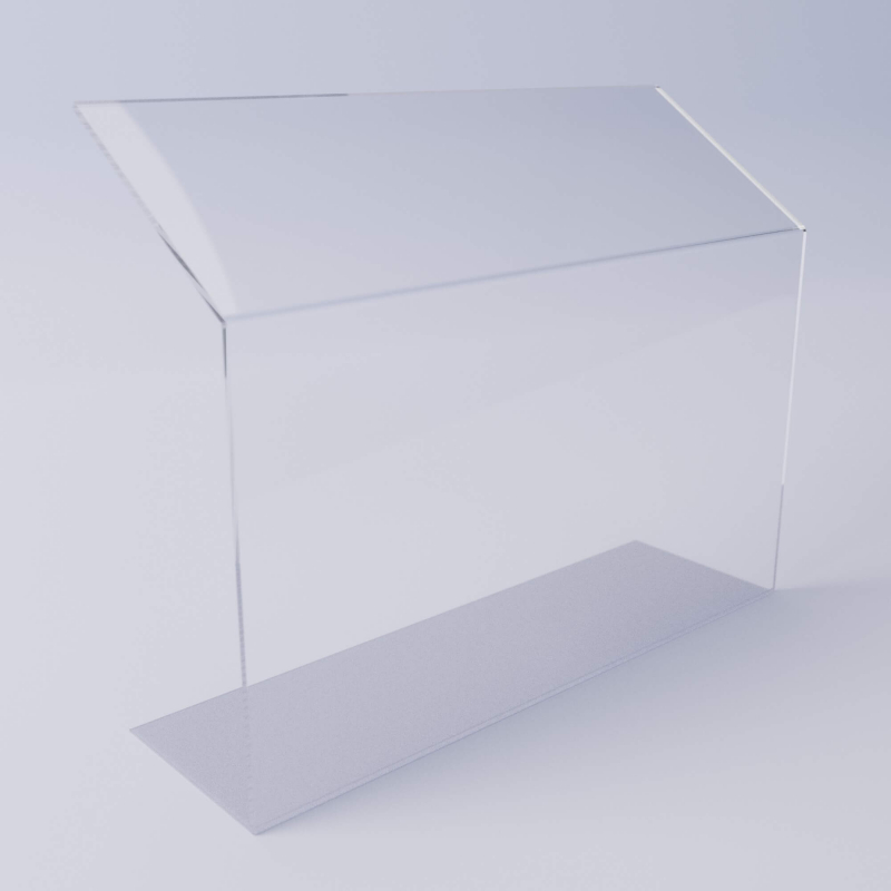 Acrylic free standing countertop sneeze guard food