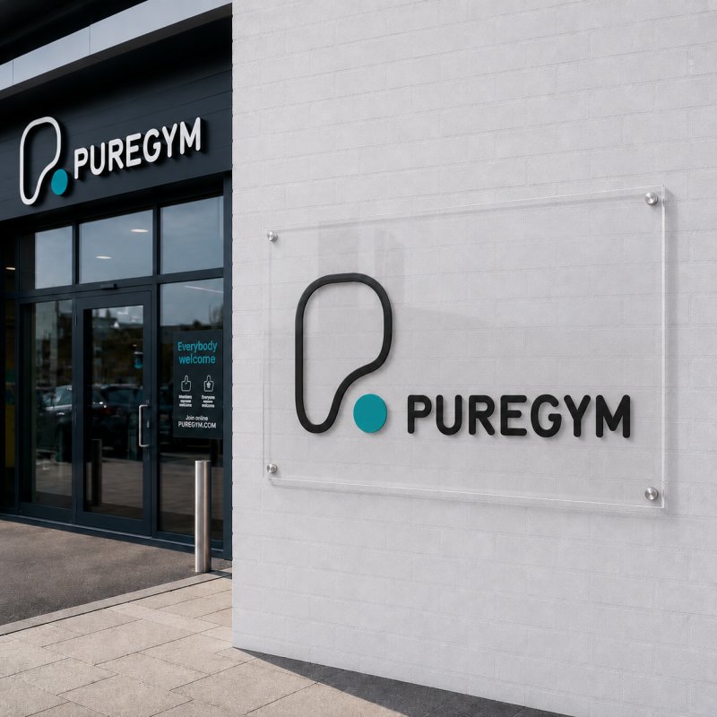 Outdoor Printed Clear Acrylic Sign