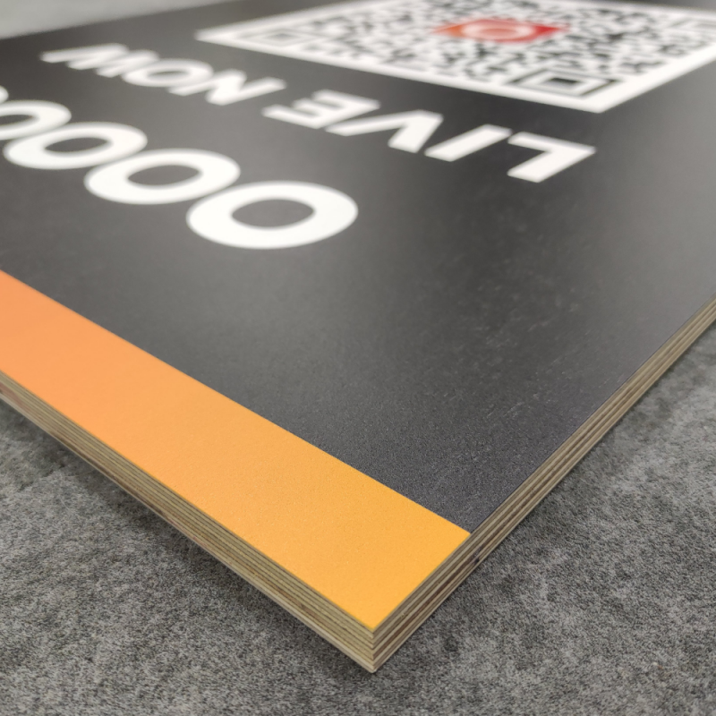 Printed plywood sign cut to shape Wooden Signs UK Sign Shop