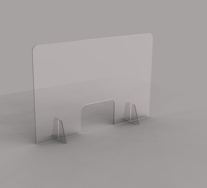 Slotted Deluxe Sneeze Guard