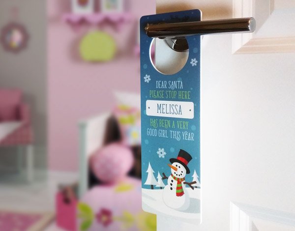 Snowman Door Hanger