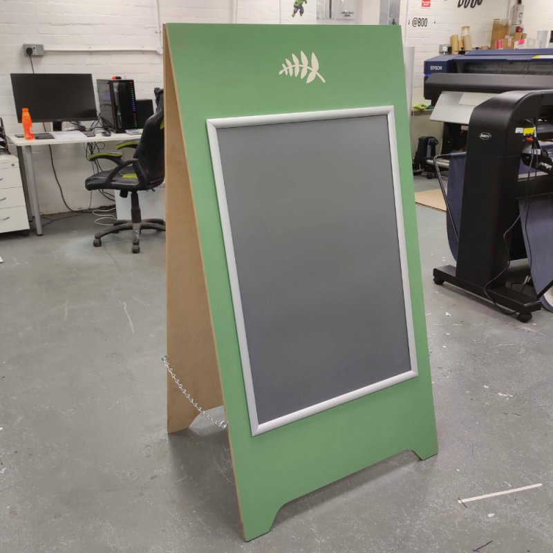 Wooden A-Board Sign & Poster Holder live preview