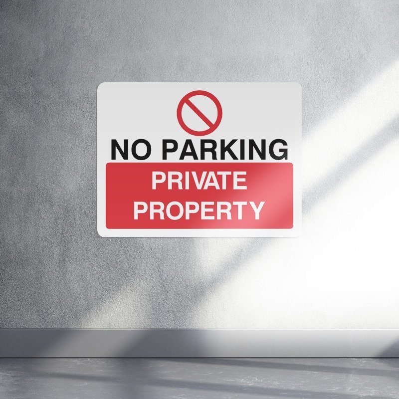 No parking private property no entry sign live preview