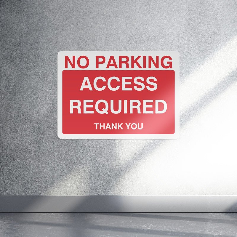 No parking access required thank you parking