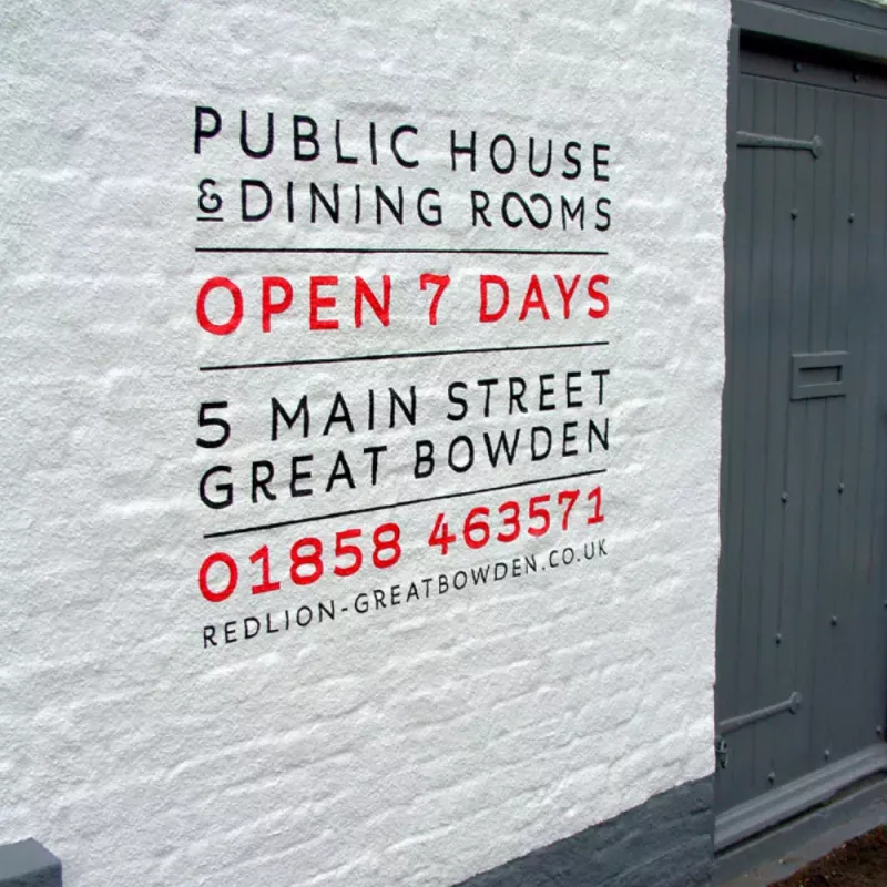 Wall Vinyl Signage example 2