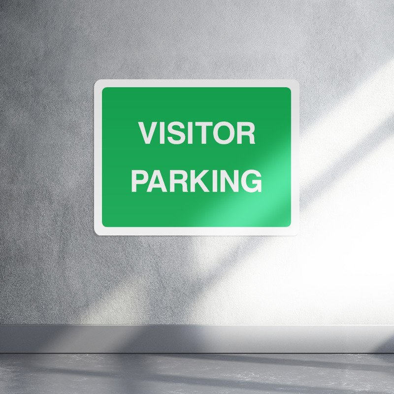 Visitor parking information landscape