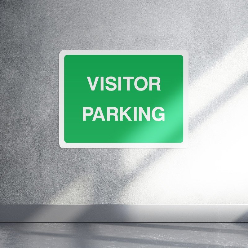Visitor parking information sign - landscape live preview