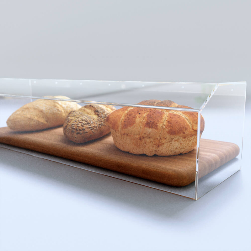 Acrylic free standing countertop sneeze guard