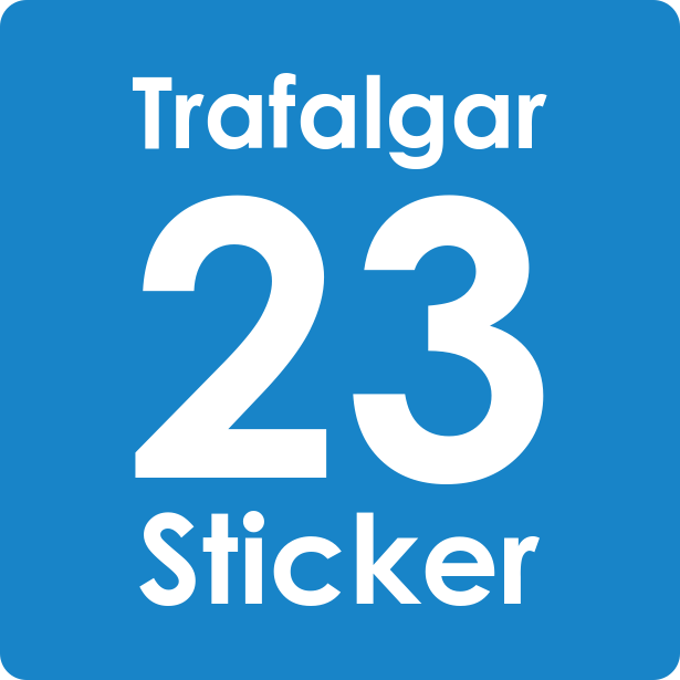 Trafalgar Sticker live preview