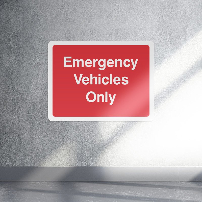 Emergency vehicles only safety