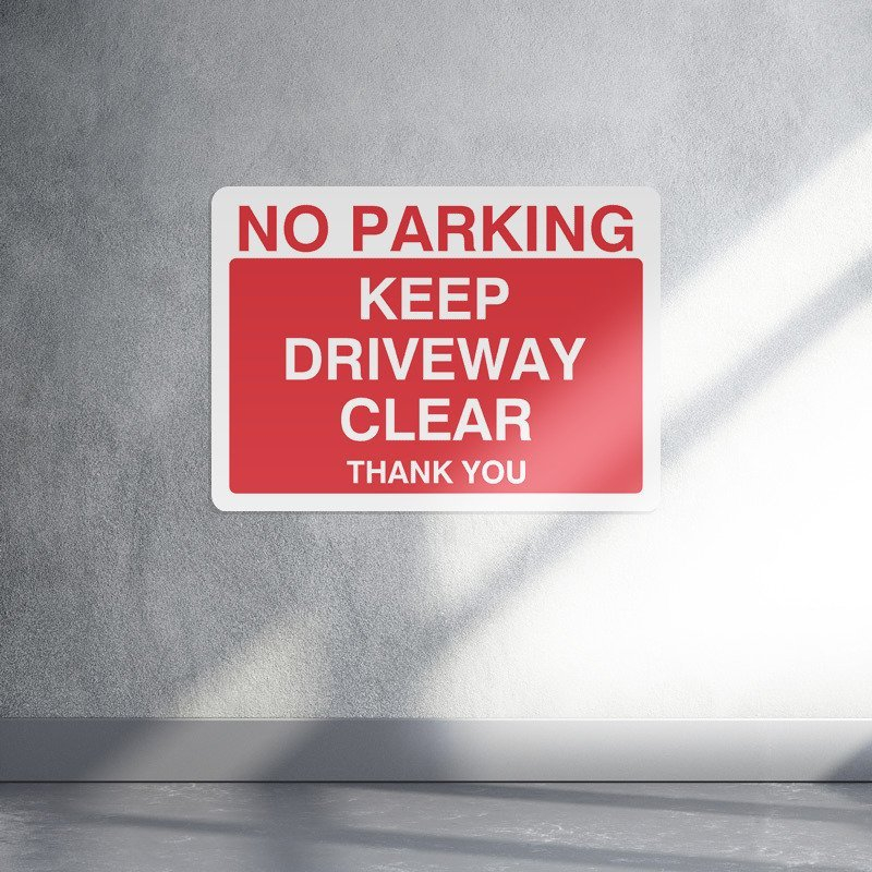 No parking keep driveway clear parking