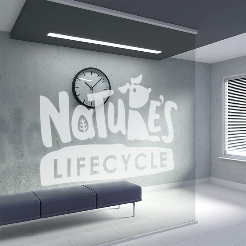 Window graphics being printed in the UK Sign Shop workshop