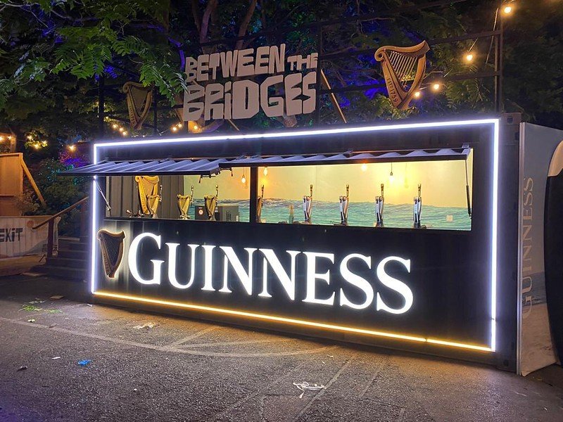 Face-lit built-up LED letters on a business fascia
