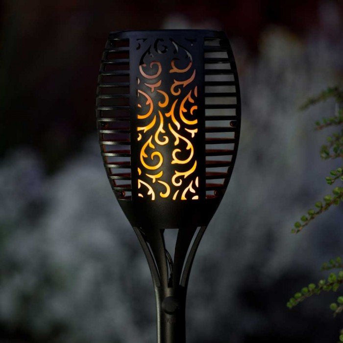 Solar Torch Light With Flickering Flame