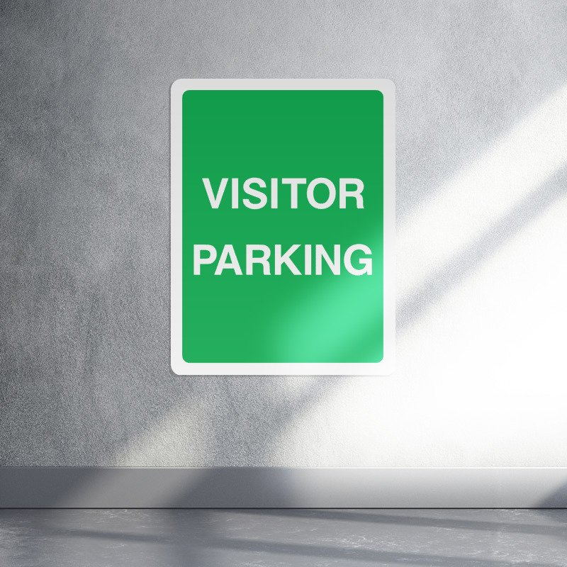 Visitor parking information portrait