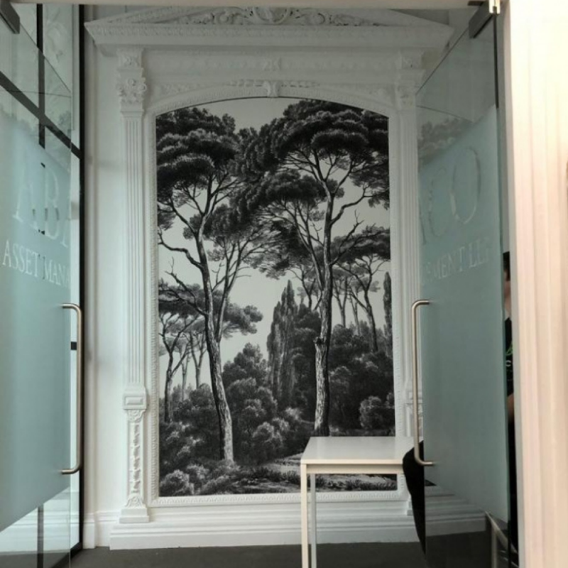 Printed Wallpaper Mural Paste Up