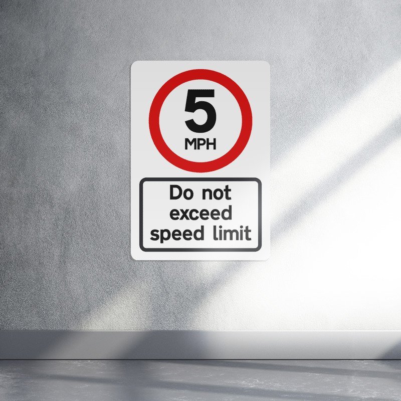 5 MPH Speed Limit Sign live preview