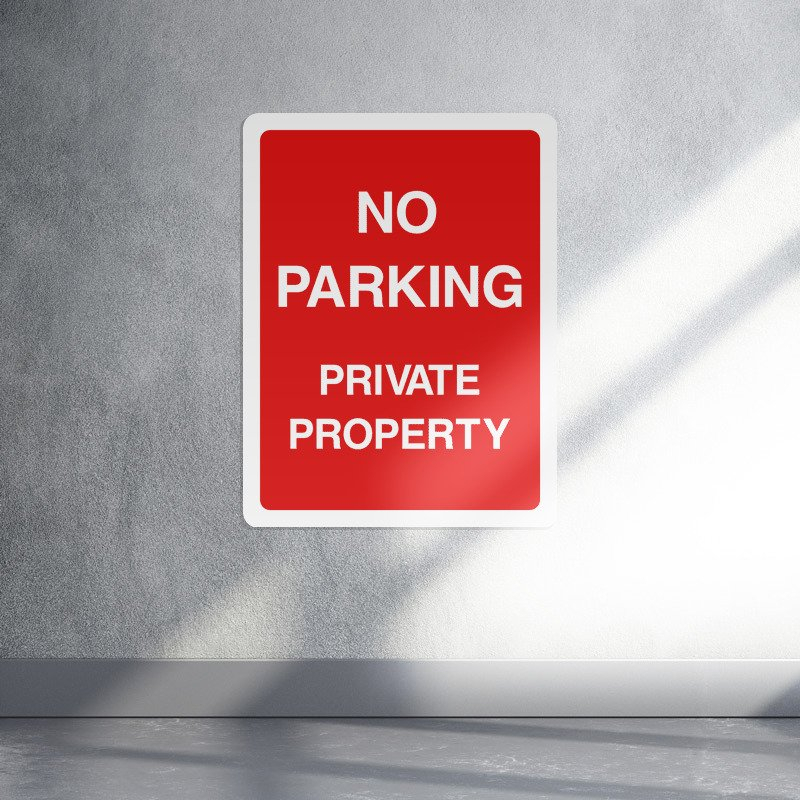 No parking private property portrait