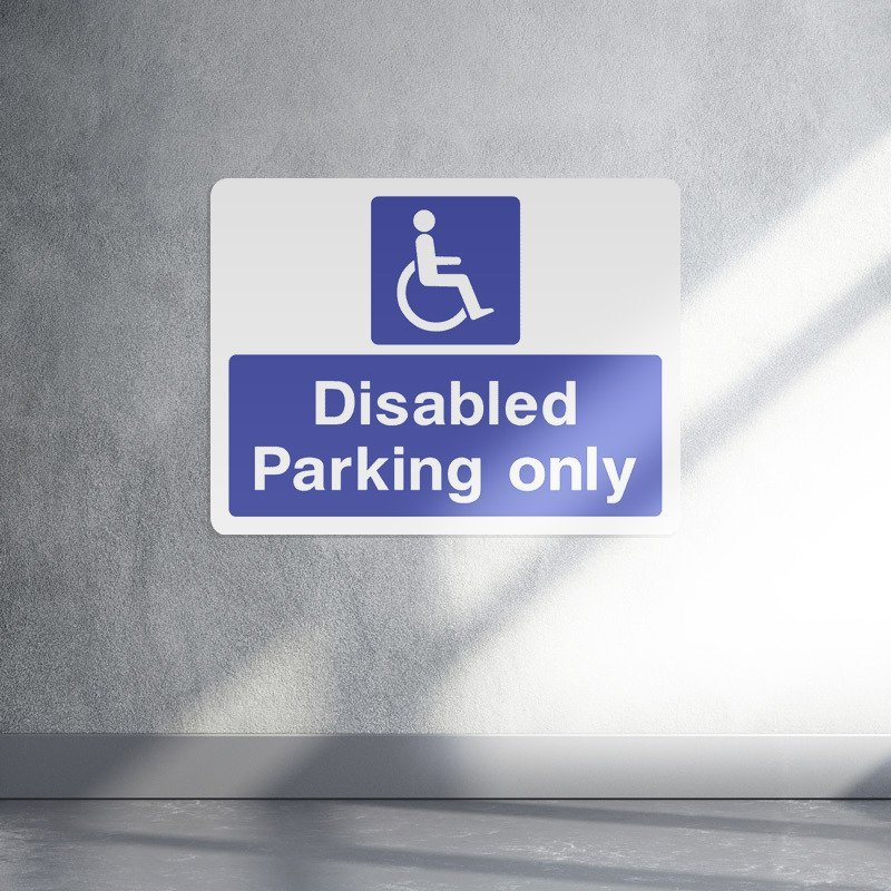 Disabled parking only