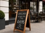 Premium Printed Chalk Wooden A-Board