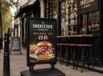 Outdoor Pavement Sign Consul Black