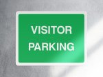 Visitor parking information sign - landscape