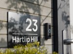 Hartlip Anthracite Aluminium Sign