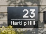 Hartlip Anthracite Aluminium Sign