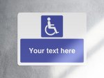 Personalised DDA disabled parking sign