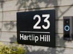 Hartlip Anthracite Aluminium Sign