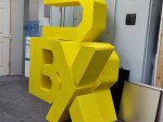 Large Letters Cut Polystyrene