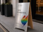 Wooden A-Board Brushed Silver Sign