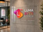 Digitally Printed Logo on Clear Acrylic