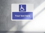 Personalised DDA disabled parking sign