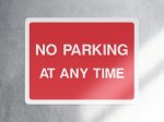 No parking at any time parking sign - landscape