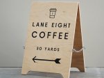 Wooden A-Board Sign Small
