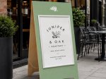 Wooden A-Board Sign & Poster Holder