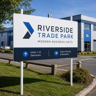 Double Post Mounted Sign