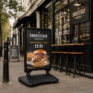Outdoor Pavement Sign Consul Black