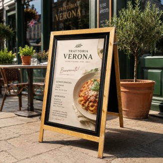 Wooden A-Board Snap Frame